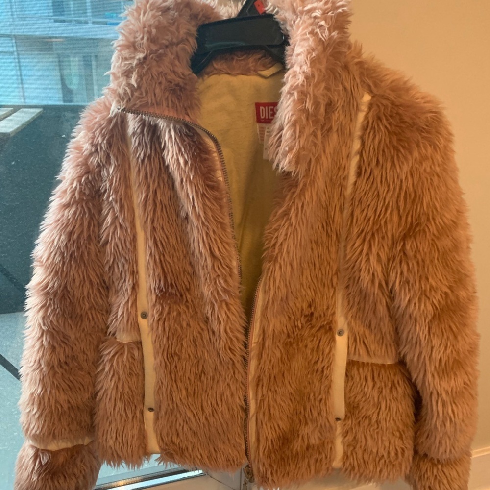 Large faux fur Diesel jacket